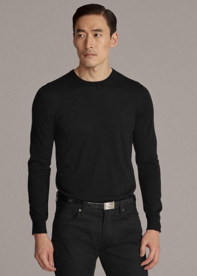 Sueter Ralph Lauren Hombre Negros - Cashmere Crewneck - AJVHU3612